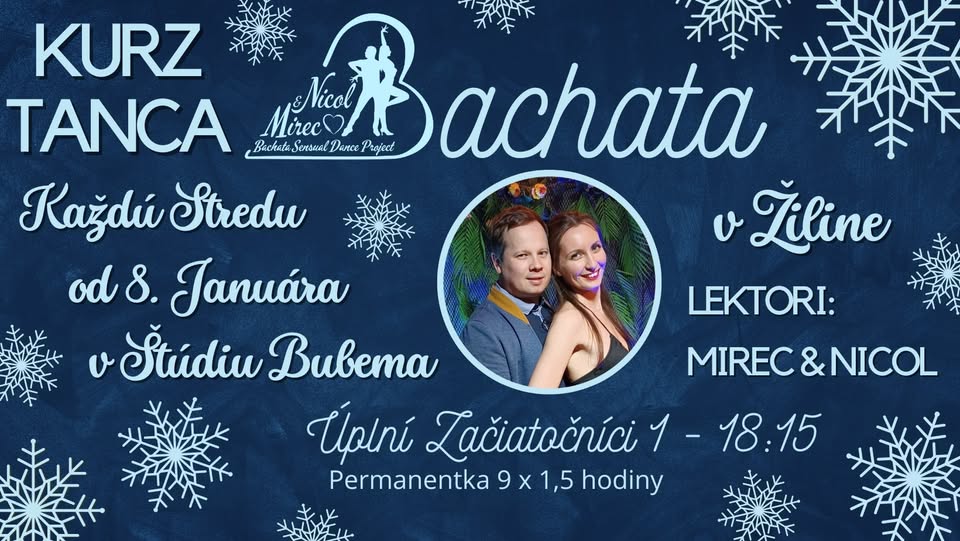 Kurz Bachata Pre Úplných Začiatočníkov v Žiline