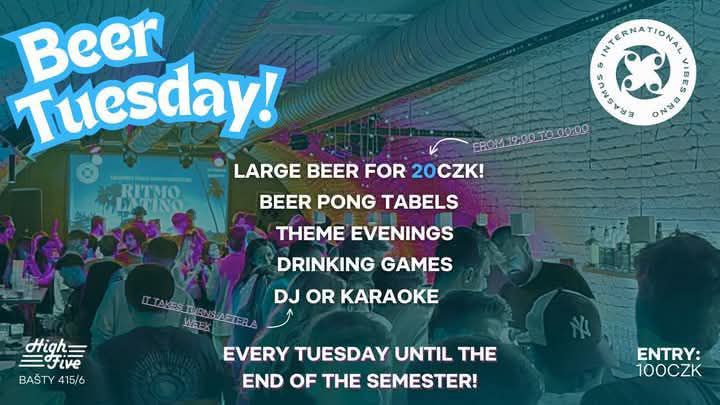 🍻 BeerTuesday - 🧓 Oldies party - 📍 HighFive bar - 💥 Beer for 0,85 eur