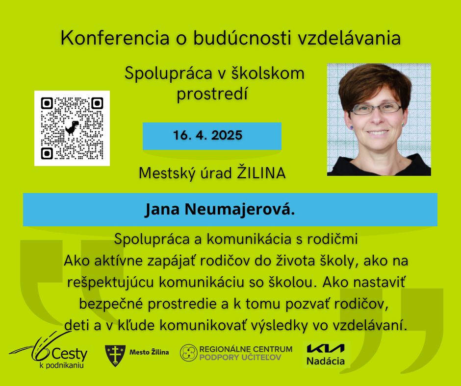 Konferencia o budúcnosti vzdelávania  - Spolupráca v školskom prostredí