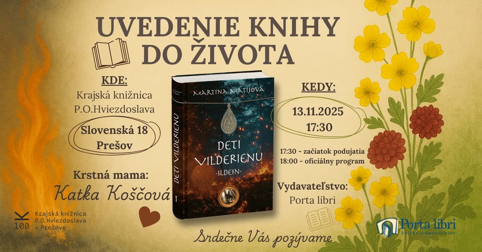Krst knihy Deti Vilderienu s Katarínou Koščovou
