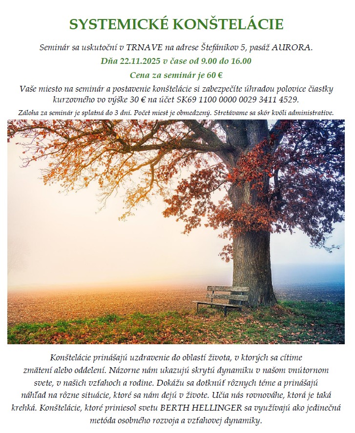 NOVEMBROVÉ konštelácie