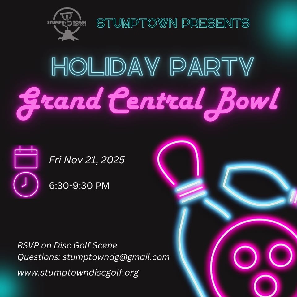 Stumptown Disc Golf Holiday Party! (Please note the date change)