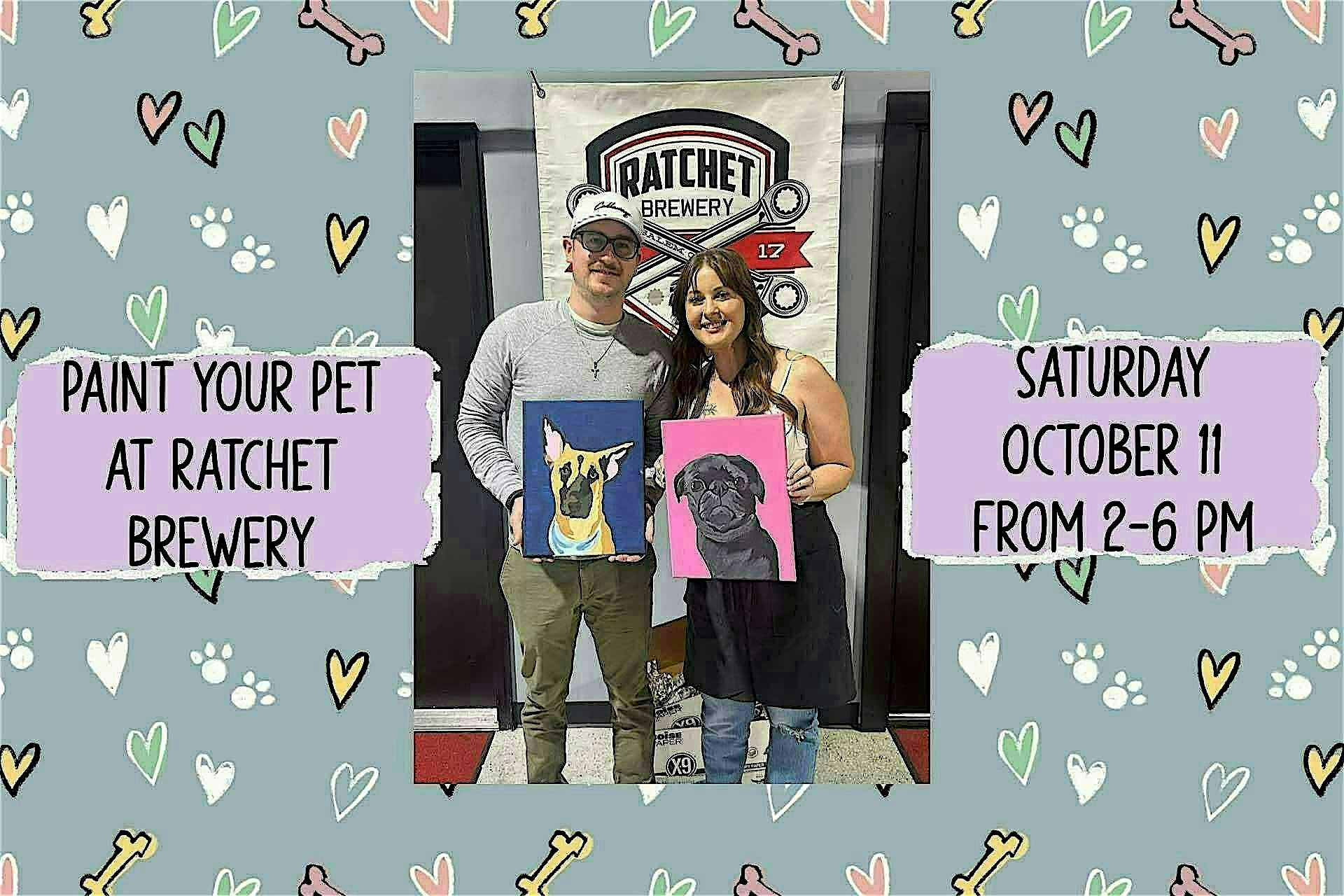 Paint Your Pet at Ratchet Brewing in Salem