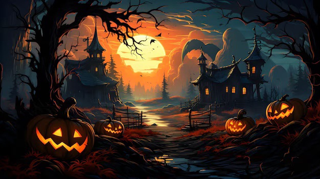 Halloweenská párty v Hokně