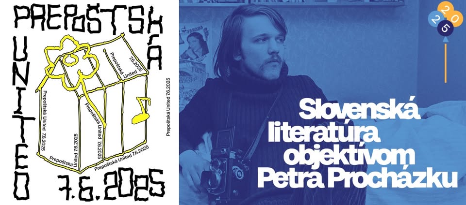 Prepoštská United - Diskusia na tému Slovenská literatúra objektívom Petra Procházku