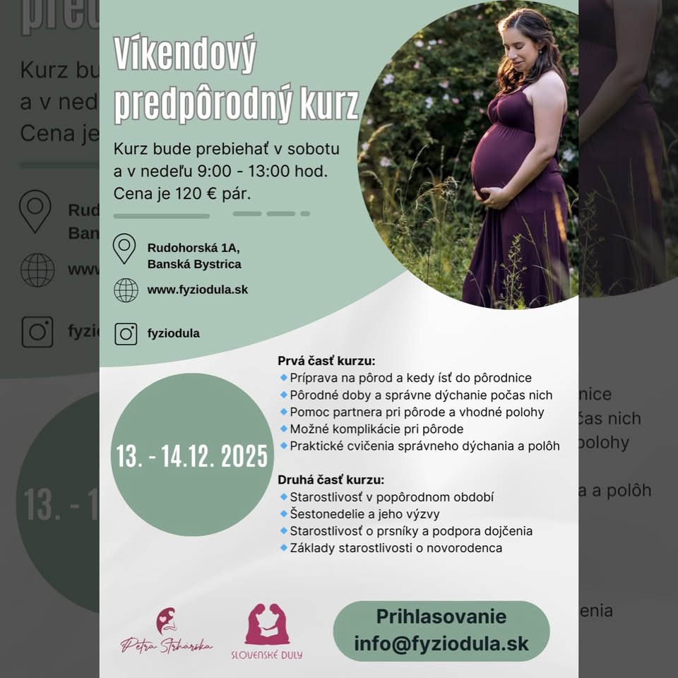Víkendový predpôrodný kurz 🌿