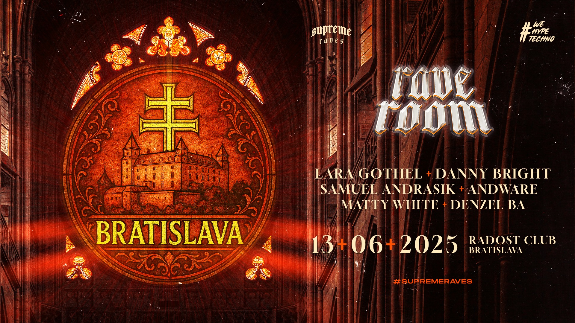 ❌ RAVE ROOM BRATISLAVA ❌ Radost club | #supremeraves #wehypetechno