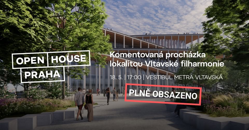 [PLNĚ OBSAZENO] Open House Praha: Komentovaná procházka lokalitou Vltavské filharmonie