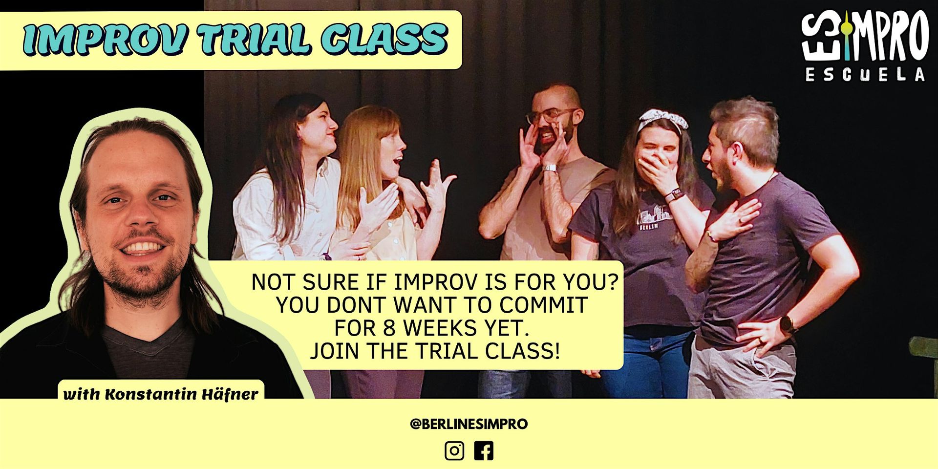 ESIMPRO TRIAL CLASS – Join Berlin’s most Hispano-flavoured Improv Community