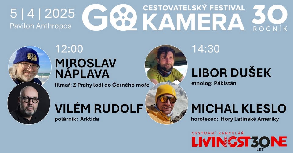 GO kamera 2025 | M. Náplava: Z Prahy lodí do Č. moře, V. Rudolf: Arktida, M. Kleslo, L. Dušek ..