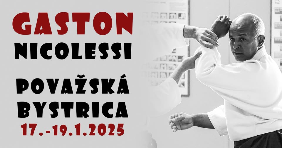 Aikido seminár, Gaston Nicolessi, Považská Bystrica, 17.-19.1.2025