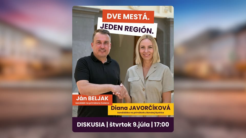 DISKUSIA: Banská Bystrica a Zvolen - spoločná vízia silného stredného Slovenska