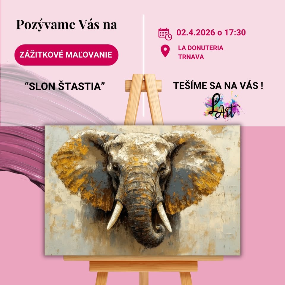 Zážitkové maľovanie- Slon štastia