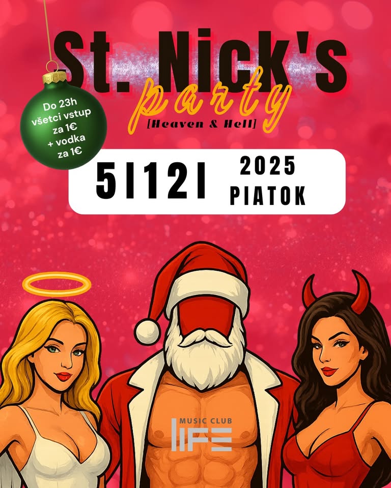 🎅 ST. NICK’S PARTY – HEAVEN & HELL EDITION 😇😈 LIFE club