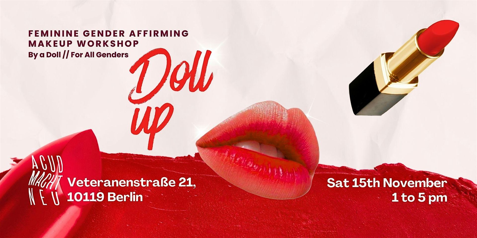 DOLL UP - Gender Affirming Makeup Workshop for all genders