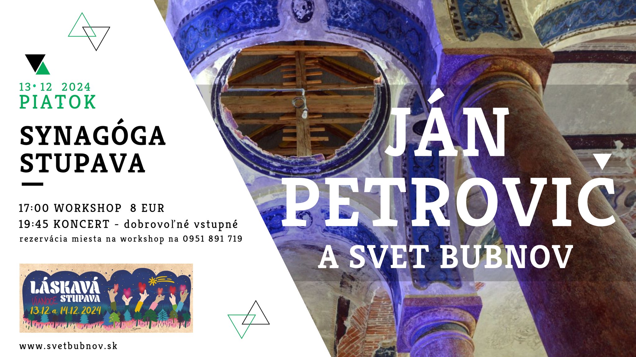 Ján Petrovič a Svet bubnov v Stupavskej Synagóge (workshop + koncert)