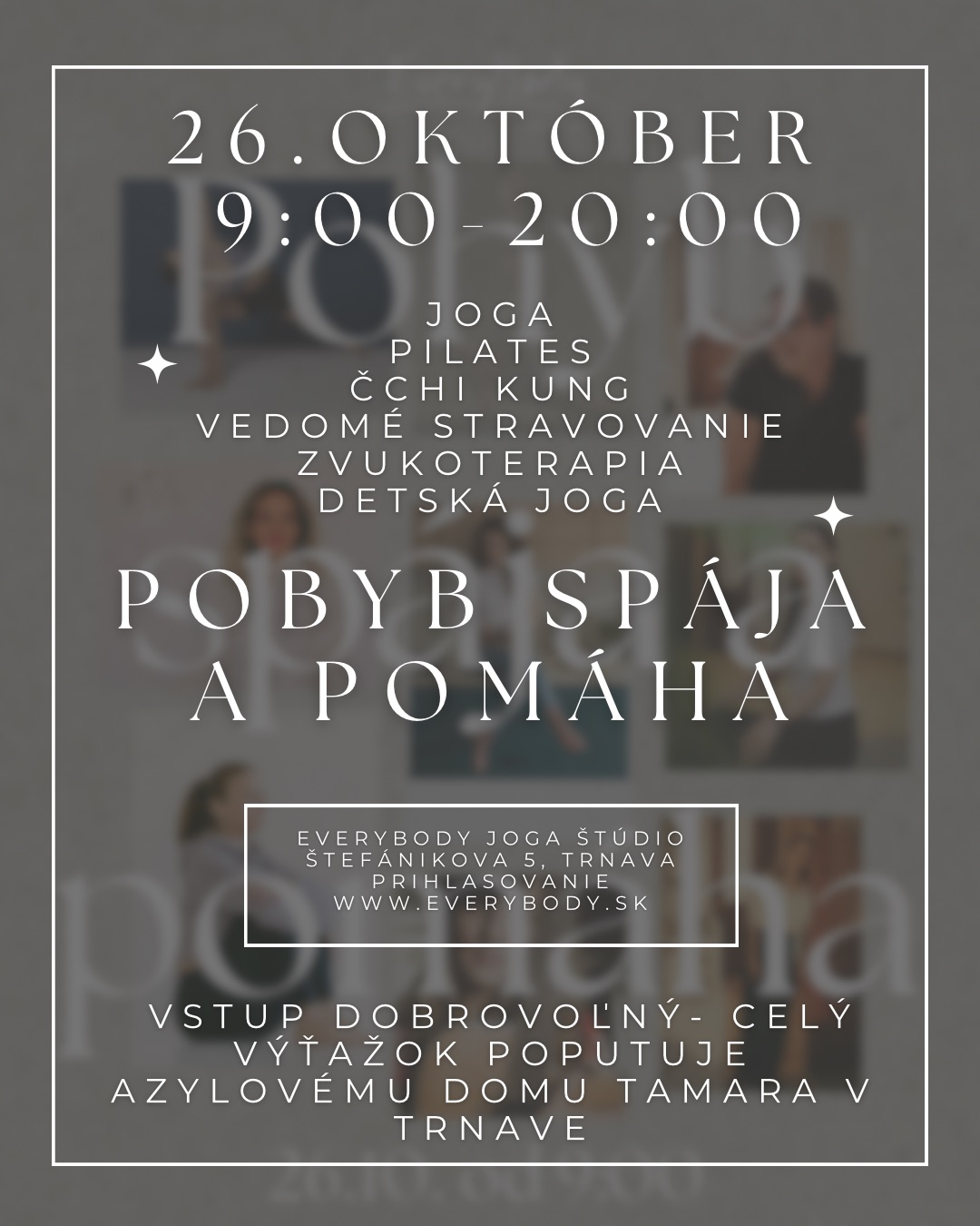 Pohyb spája a pomáha/ celodenný benefičný program