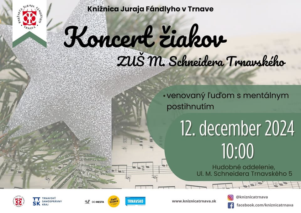 Koncert žiakov ZUŠ M. Schneidera Trnavského