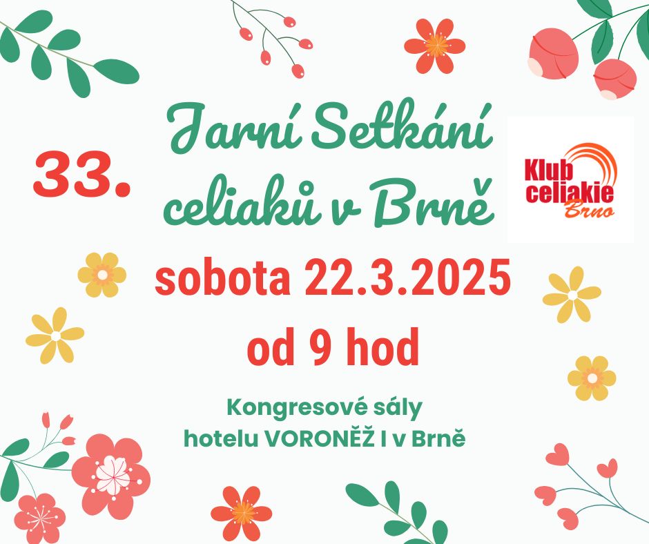 Jarní Setkání celiaků v Brně 2025