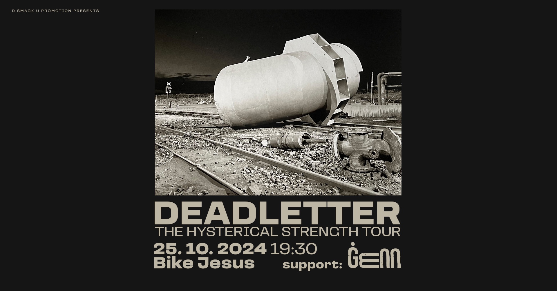 DEADLETTER (UK) + support: ĠENN / Bike_Jesus