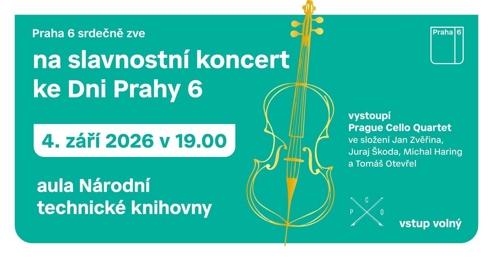 Slavnostní koncert ke Dni Prahy 6: Prague Cello Quartet