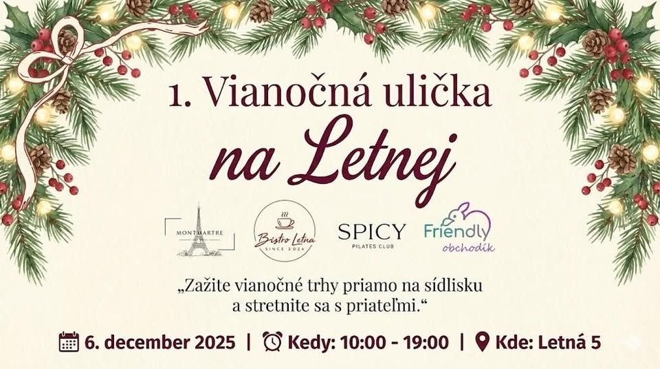 Vianočná ulička na Letnej