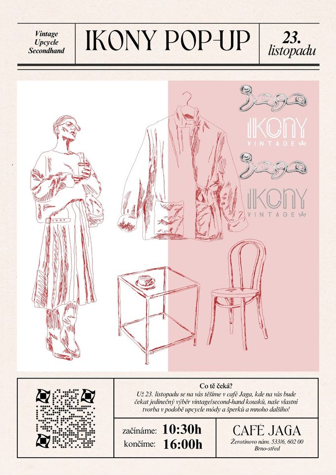 Ikony pop-up v Café Jaga