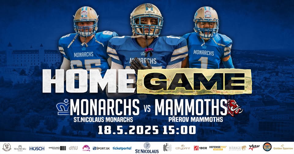 Americký futbal: St. Nicolaus Monarchs vs. Přerov Mammoths