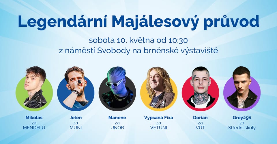 Legendární Majálesový průvod