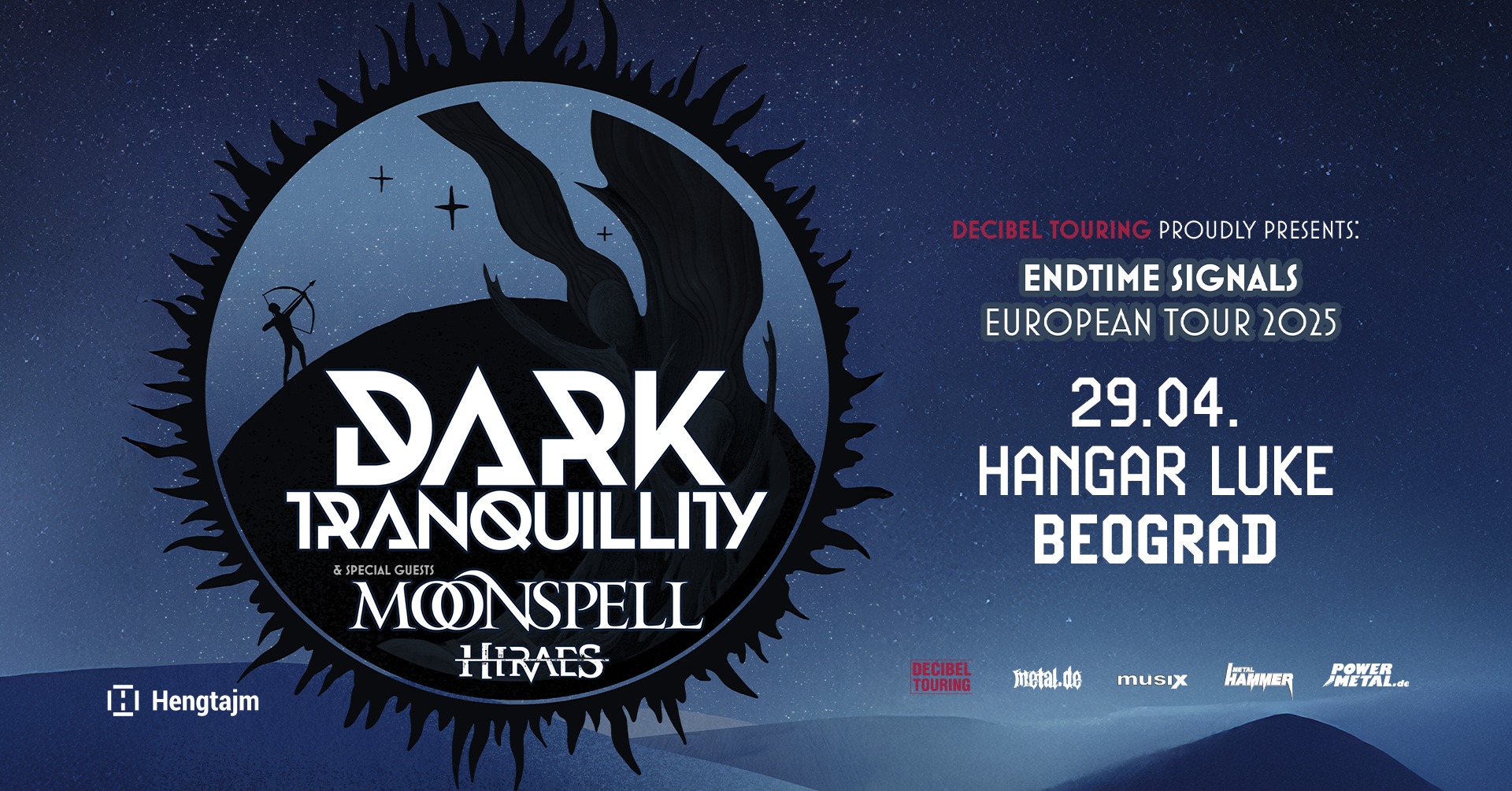 Dark Tranquillity, Moonspell i Hiraes u Beogradu!