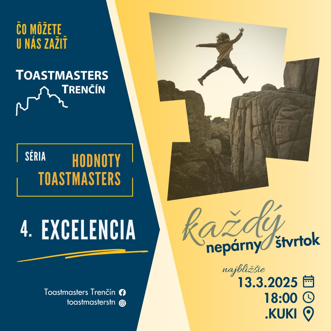 113. stretnutie klubu Toastmasters Trenčín