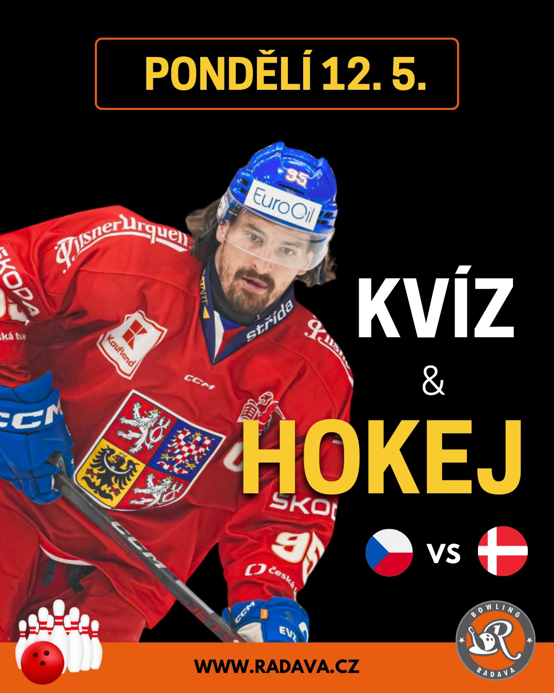 Pub kvíz + MS v hokeji ČR - DÁN