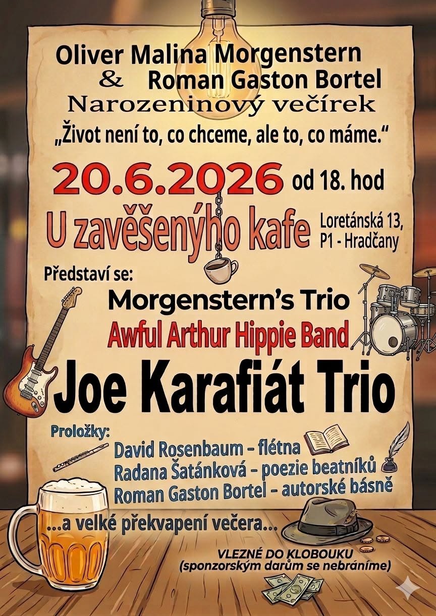 Narozeninový večírek: Oliver Malina Morgenstern & Roman Gaston Bortel