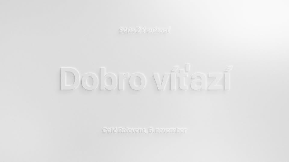 SM | Žiť svätosť - Dobro víťazí