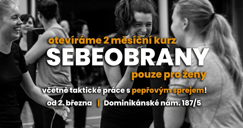 2měsíční kurz sebeobrany pro ženy | březen | duben