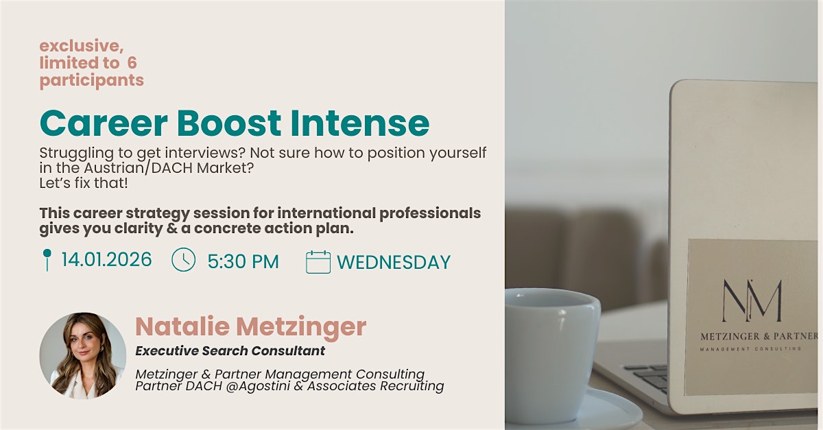 Career Boost Intense – Small Group Session in Vienna﻿
