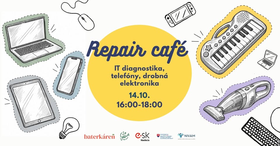 Repair café - IT diagnostika, telefóny, drobná elektronika