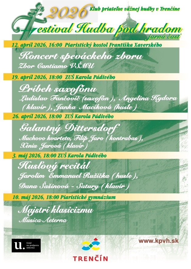 Festival Hudba pod hradom - Zbor Cantiamo VŠMU