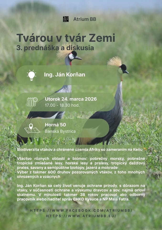Tvárou v tvár Zemi (3. prednáška a diskusia)