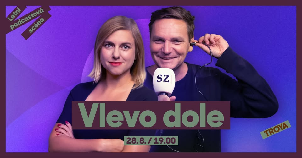Vlevo dole ŽIVĚ – Letní podcastová scéna 2025