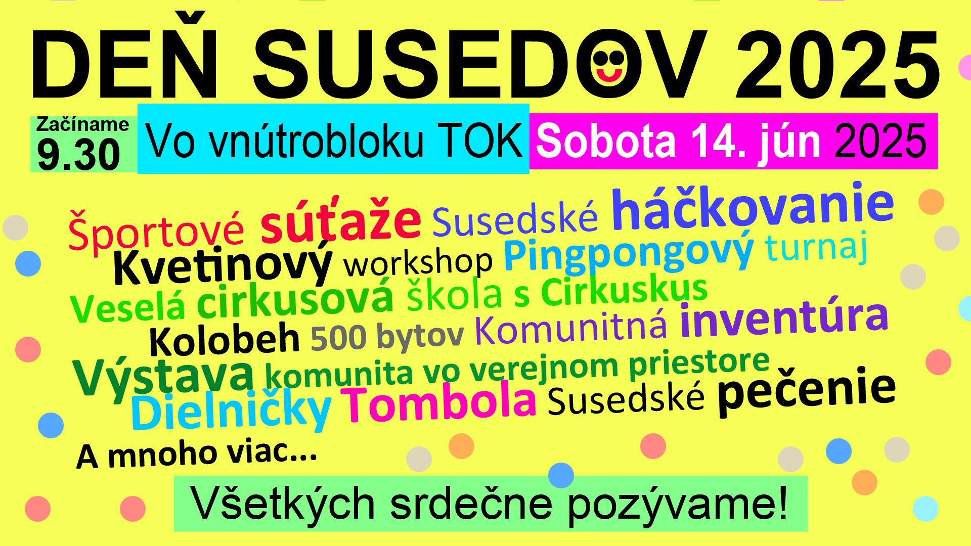 Deň susedov vo Vnútrobloku TOK 2025