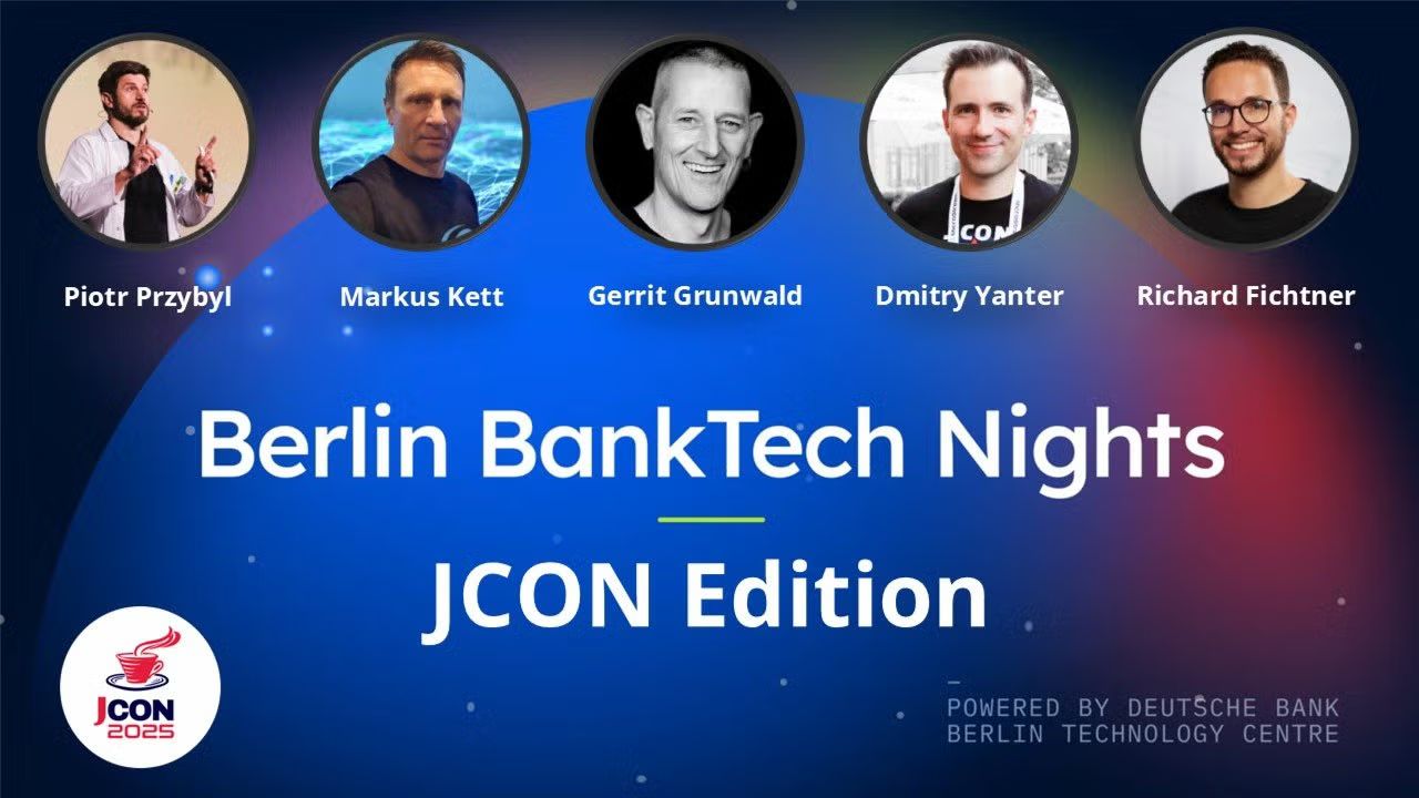 ♨️ JCON Night at Deutsche Bank Berlin Technology Centre: Modern Java Development
