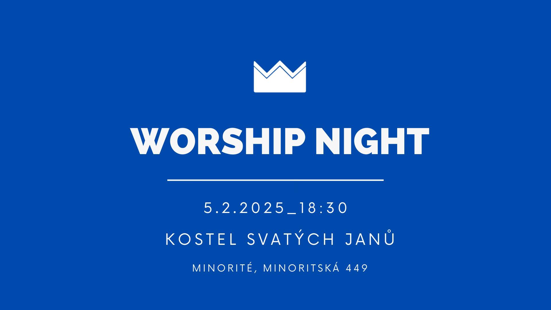 Worship Night Brno - 5.2. 2025