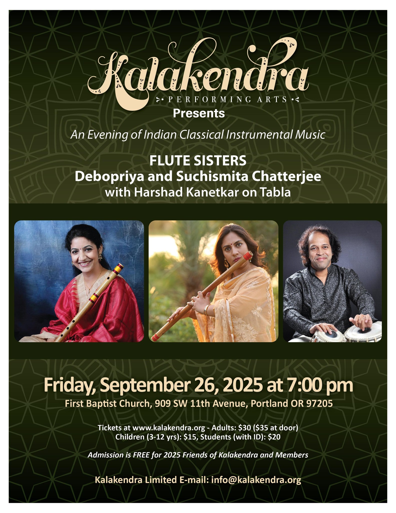 Kalakendra Presents FLUTE SISTERS – Debopriya & Suchismita Chatterjee