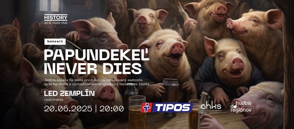 Koncert PAPUNDEKEĽ NEVER DIES + LED ZEMPLÍN