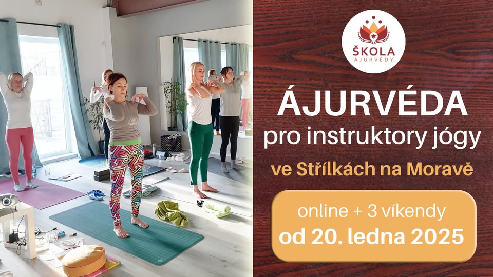 Ájurvéda pro Instruktory Jogy  leden - květen 2025 ve Střílkách na Moravě