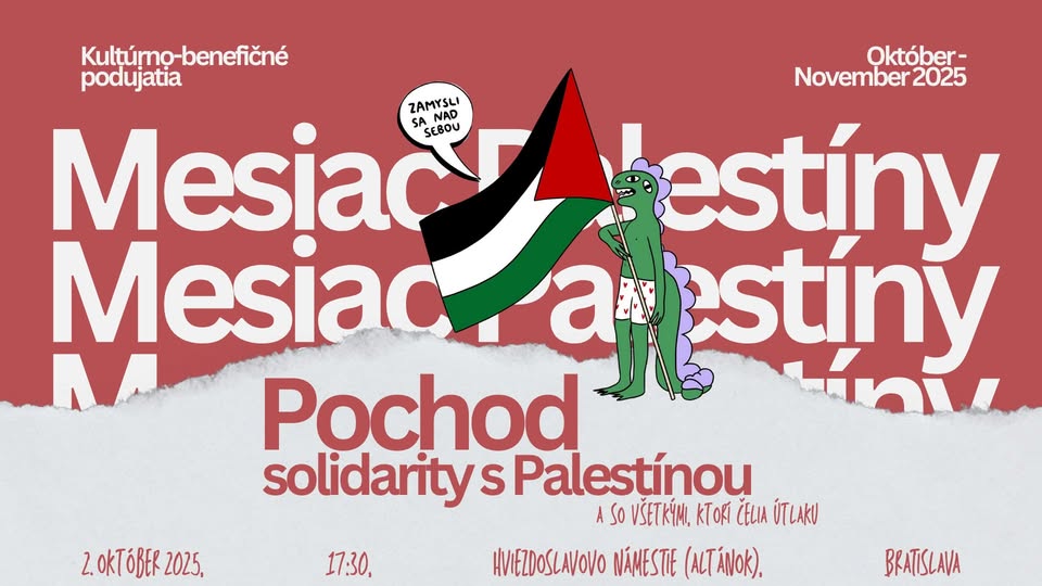 POCHOD SOLIDARITY S PALESTÍNOU