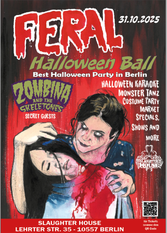 Feral Halloween - Live: ZOMBINA AND THE SKELETONES (Horrorpunk  UK)