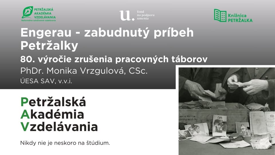 PhDr. Monika Vrzgulová, CSc.: Engerau - zabudnutý príbeh Petržalky. Petržalská akadémia vzdelávania