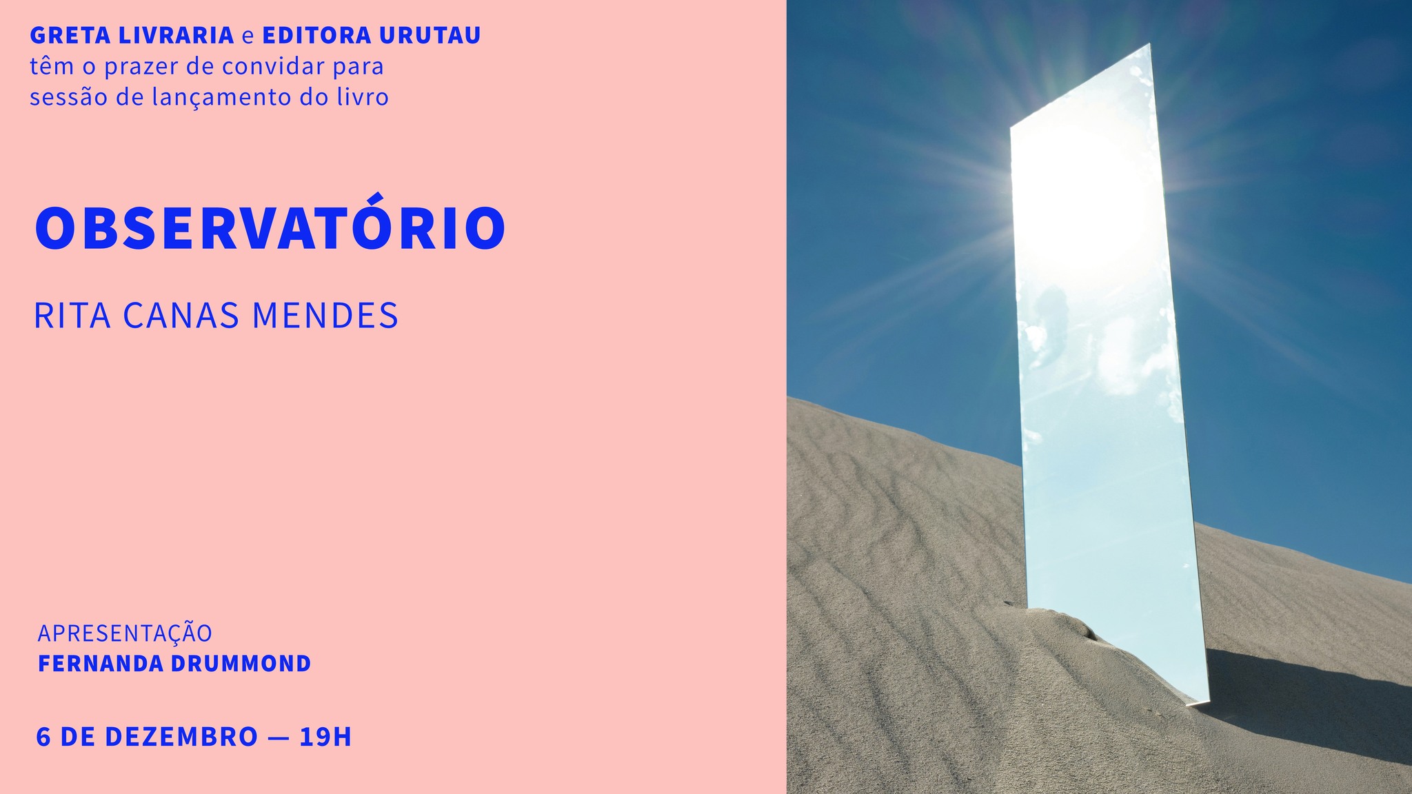 Apresentação: Observatório, Rita Canas Mendes
